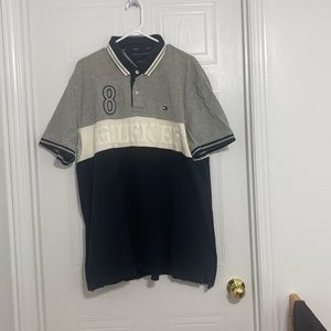 Tommy Hilfiger Men’s Polo With logo Gray Size XXL ( 98A)